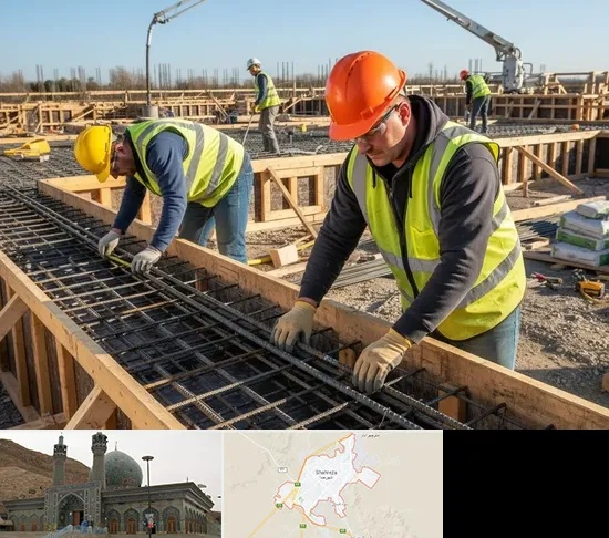 آرماتوربندی و بتن ریزی در شهرضا