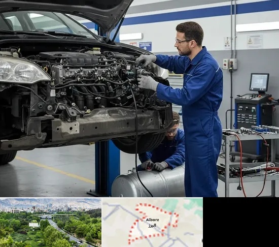 گازسوز کردن خودرو در البرز