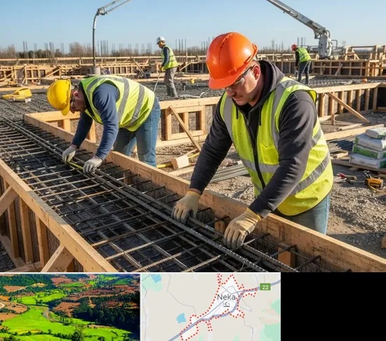 آرماتوربندی و بتن ریزی در نکا