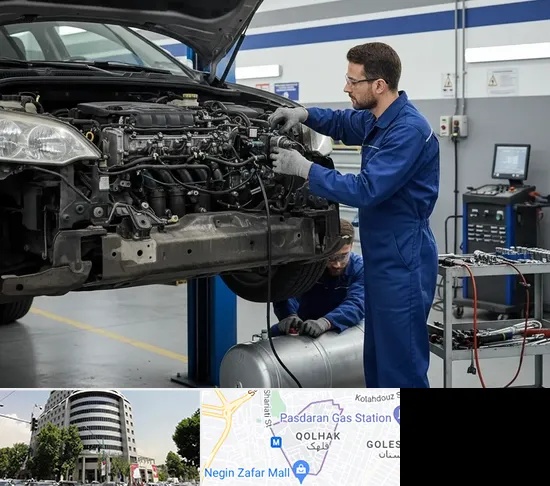 گازسوز کردن خودرو در قلهک