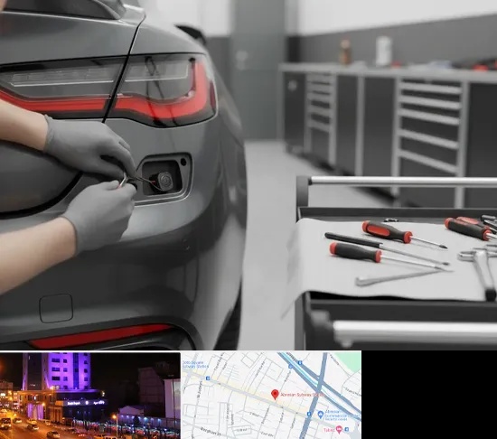 نصب سنسور و دوربین دنده عقب در آبرسان تبریز