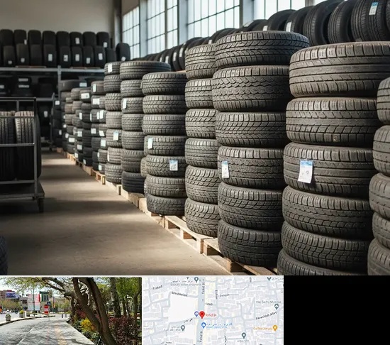 فروش لاستیک دست دوم در خیابان توحید اصفهان