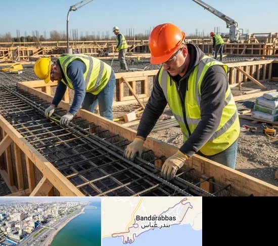 آرماتوربندی و بتن ریزی در بندرعباس