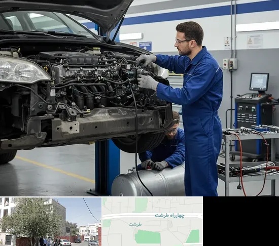 گازسوز کردن خودرو در طرشت