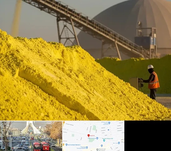 فروش گوگرد معدنی در خیابان آزادی