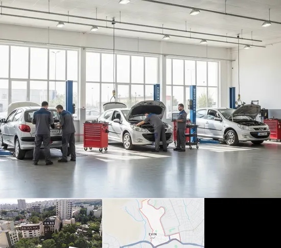 تعمیرگاه پژو در اوین