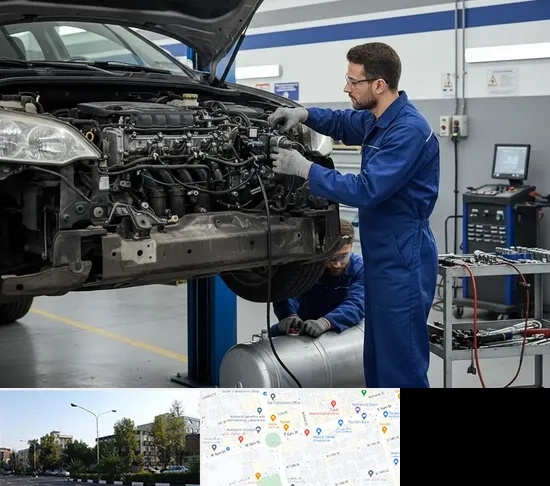 گازسوز کردن خودرو در میدان کاج