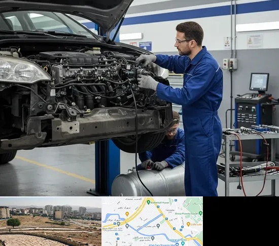 گازسوز کردن خودرو در کوی وحدت شیراز