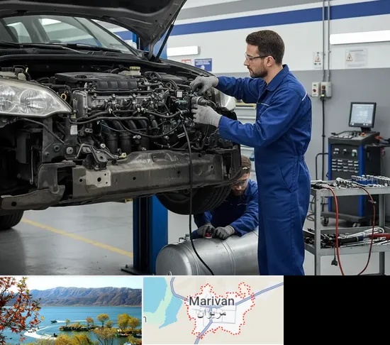 گازسوز کردن خودرو در مریوان