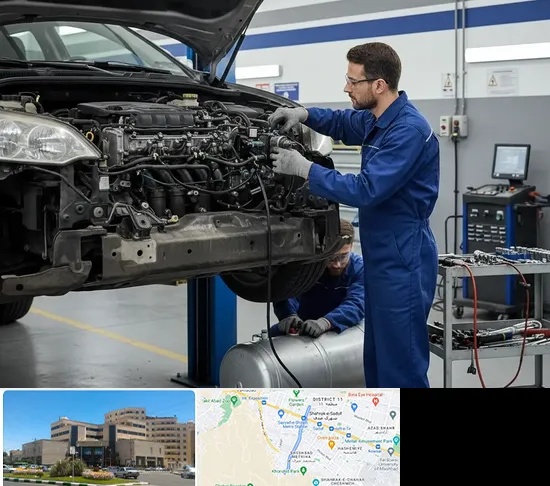 گازسوز کردن خودرو در صیاد شیرازی مشهد