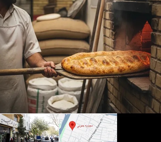 نانوایی بربری در مجیدیه جنوبی
