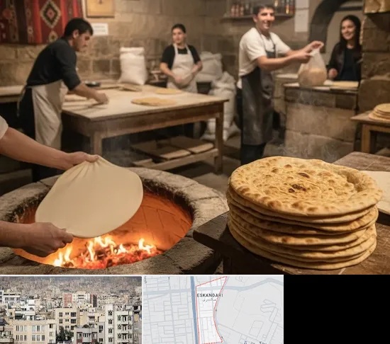 نانوایی لواش در اسکندری