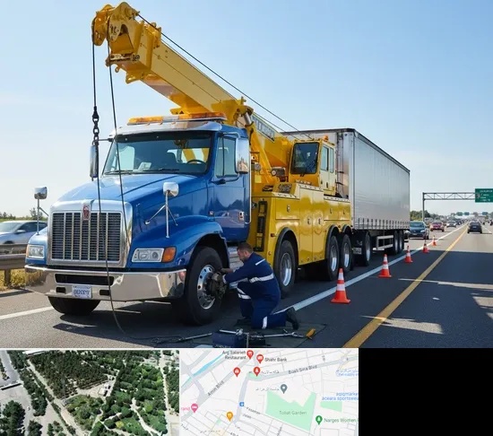 امداد خودرو ماشین سنگین در سالاریه قم