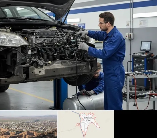 گازسوز کردن خودرو در اسفراین