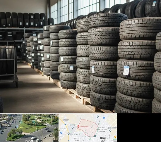 فروش لاستیک دست دوم در شاهین ویلا کرج