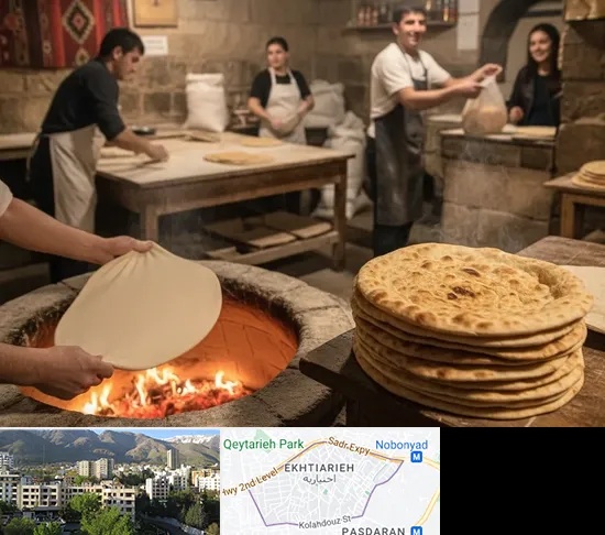 نانوایی لواش در اختیاریه