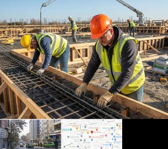 آرماتوربندی و بتن ریزی در فاطمی