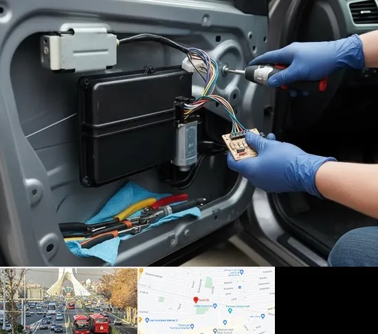 نصب قفل مرکزی خودرو در خیابان آزادی