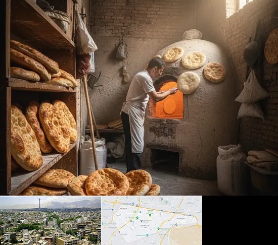 نانوایی تافتون در منطقه 8 تهران