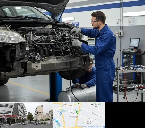 گازسوز کردن خودرو در بلوار فردوس