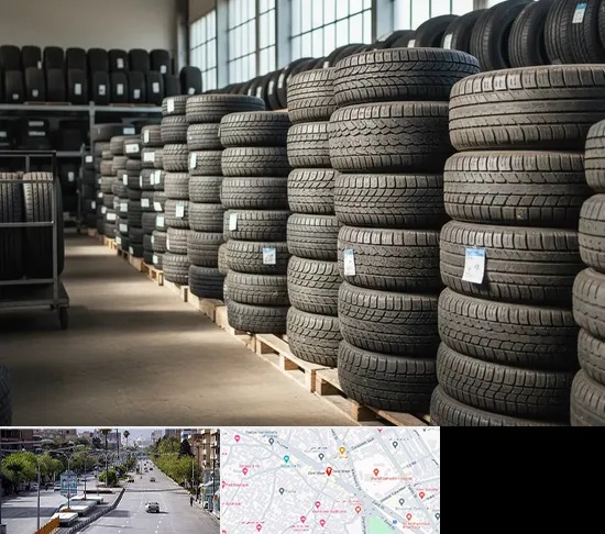 فروش لاستیک دست دوم در خیابان زند شیراز