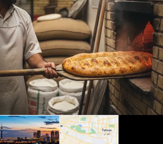 نانوایی بربری در غرب تهران