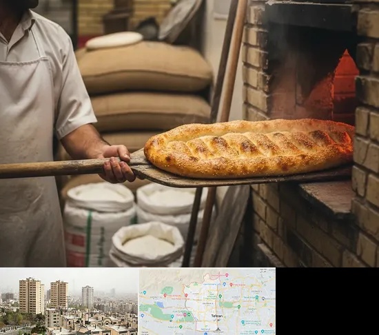 نانوایی بربری در منطقه 5 تهران
