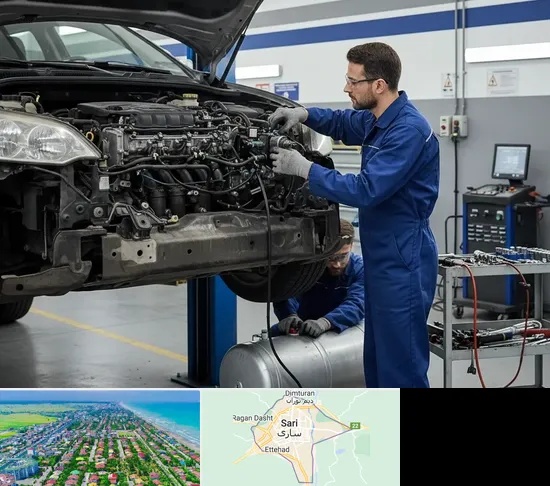 گازسوز کردن خودرو در ساری
