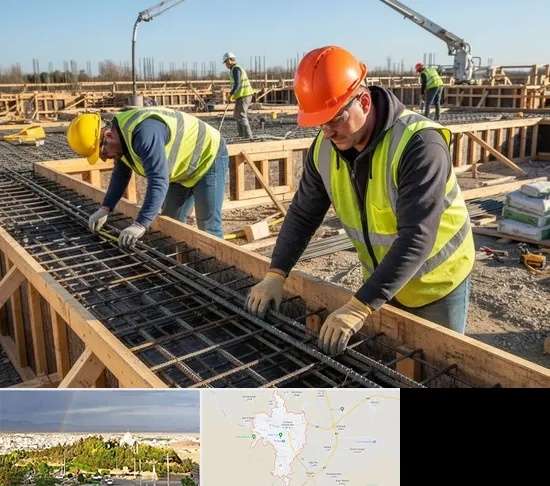 آرماتوربندی و بتن ریزی در تربت حیدریه