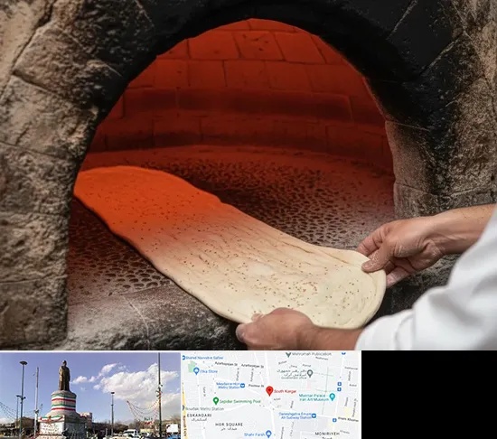 نانوایی سنگکی در کارگر جنوبی