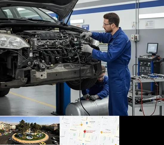 گازسوز کردن خودرو در هفت حوض
