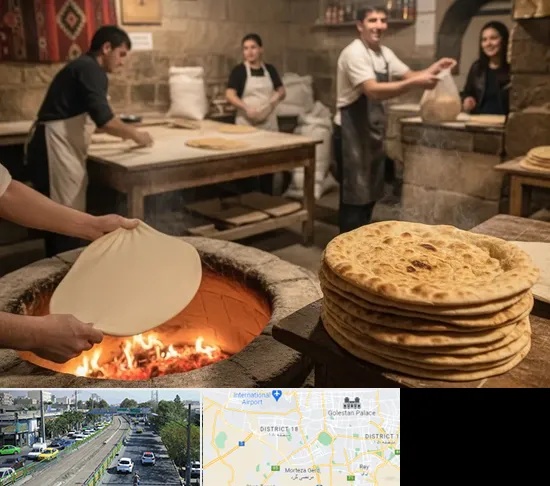 نانوایی لواش در جنوب تهران