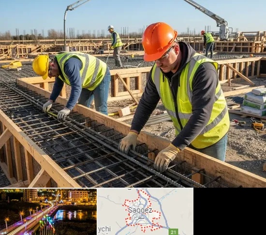 آرماتوربندی و بتن ریزی در سقز
