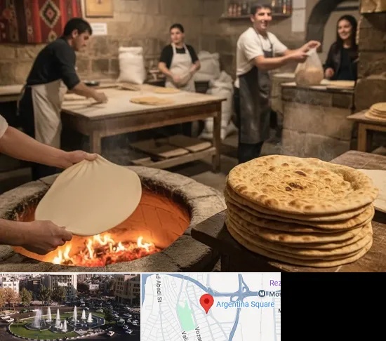 نانوایی لواش در آرژانتین