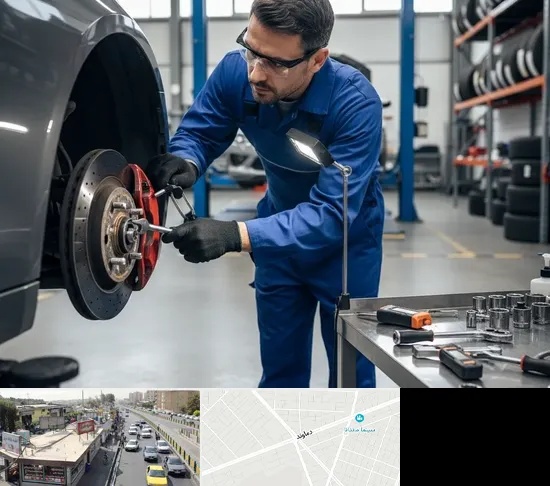 تعمیر ترمز خودرو در خیابان دماوند