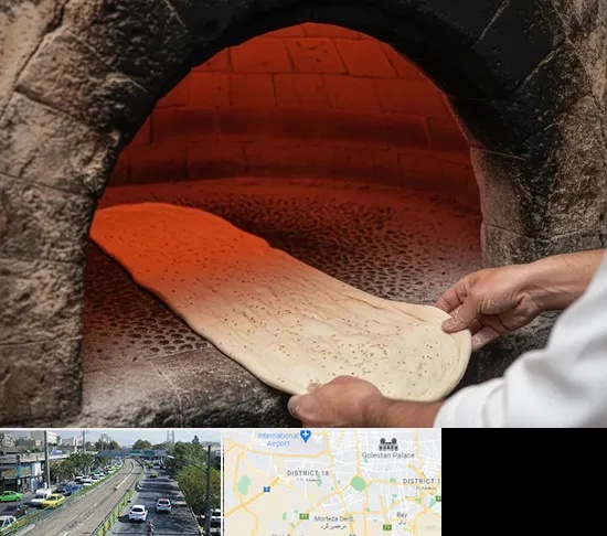 نانوایی سنگکی در جنوب تهران