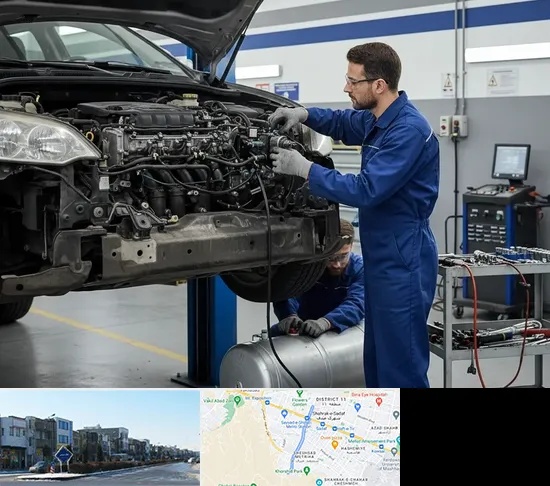 گازسوز کردن خودرو در شریعتی مشهد