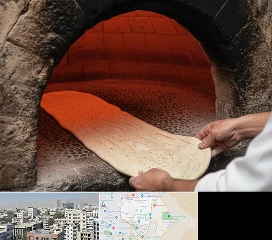 نانوایی سنگکی در منطقه 14 تهران