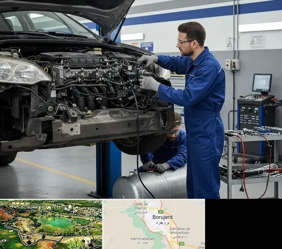 گازسوز کردن خودرو در بروجرد
