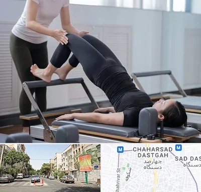 مربی پیلاتس در چهارصد دستگاه 