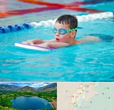 کلاس شنا برای کودکان در رودبار