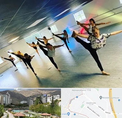 کلاس رقص گروهی در شهر زیبا 