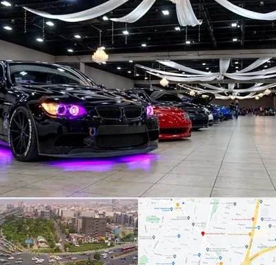 نمایشگاه ماشین خارجی در آیت الله کاشانی 