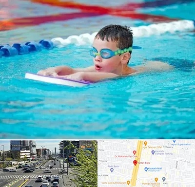 کلاس شنا برای کودکان در ستاری 