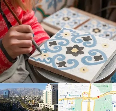 کلاس آموزش نقاشی روی سرامیک در حقانی 