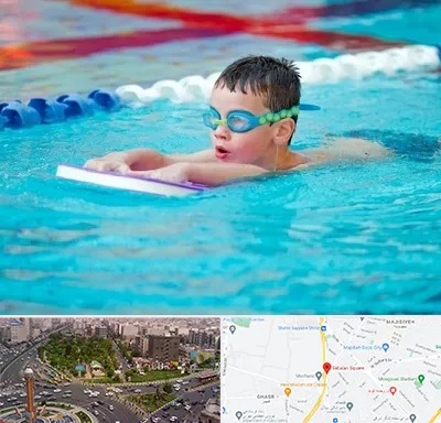 کلاس شنا برای کودکان در سبلان 