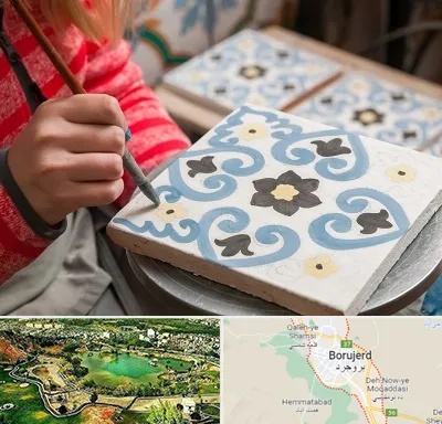 کلاس آموزش نقاشی روی سرامیک در بروجرد