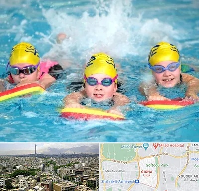 آموزش شنا کودکان در گیشا 