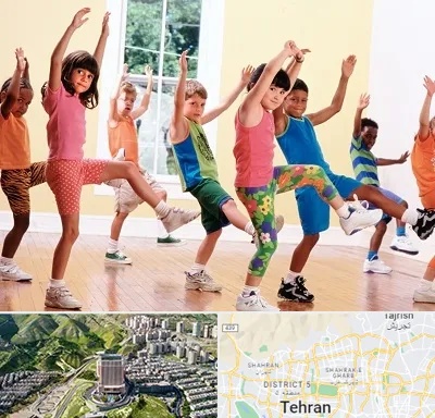 کلاس ایروبیک کودکان در شمال تهران 