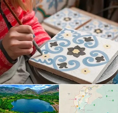 کلاس آموزش نقاشی روی سرامیک در رودبار